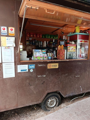 Trailer Cantina Fully Equipped With Coffee Machine And Security System
