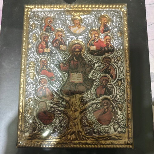 Religious image with wood like new