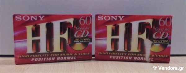  Sony HF 60 dio palies kasetes ichou