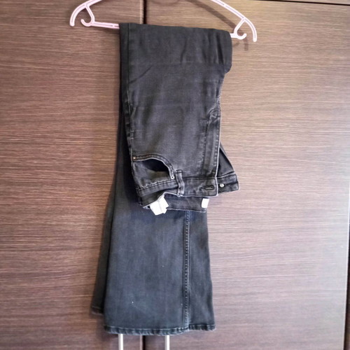 Bershka black flared jeans like new, size M
