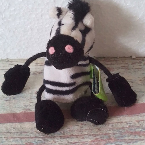 Moses finger puppet zebra plush toy like new