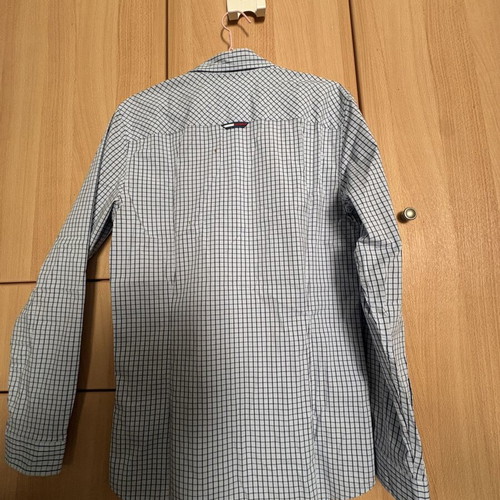 Tommy Jeans men's shirt medium blue black check like new