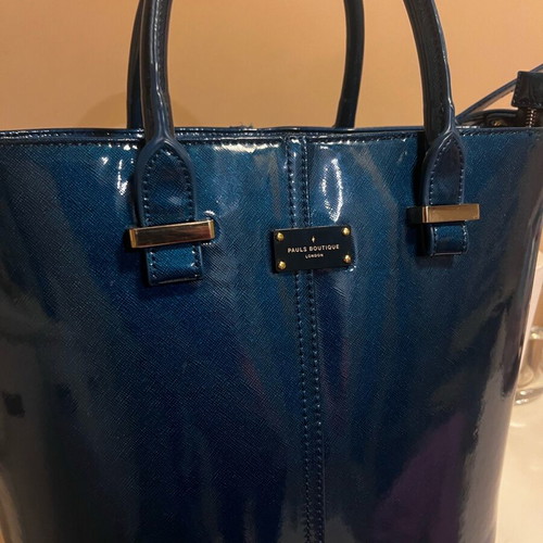 Pauls Boutique large shoulder bag like new, black-blue
