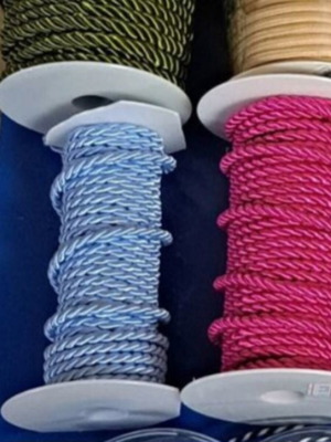Fuchsia and light blue cord