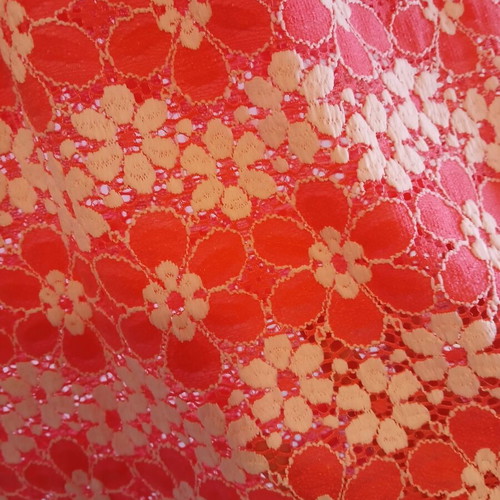 See through women's blouse one size like new, colorful with flowers