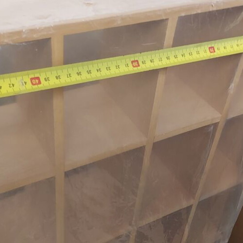 Small wooden shelf, 0.50 x 0.70 m, set of 2
