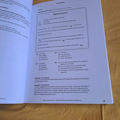 Toeic Test B2 Practice Exams new and unused