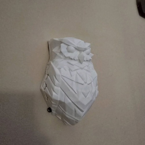 Wall light owl 3d printed new, white