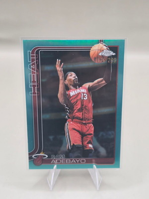 2025-26 Topps Chrome Bam Adebayo Teal Refractor NBA card #35