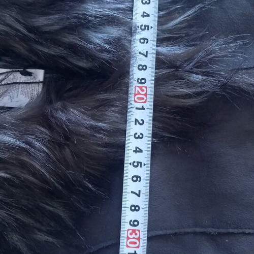 DKNY sleeveless fur vest for girls like new, gray
