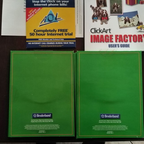 Broderbund Image Factory 250000 graphics pack, 15 CDs