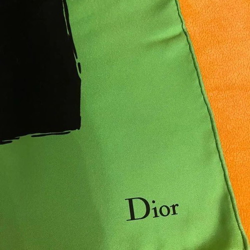 Christian Dior Vintage Silk Scarf by Rene Gruau like new