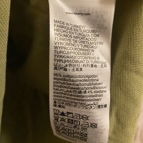 Tommy Hilfiger 1985 Polo Shirt olive green XL regular fit like new