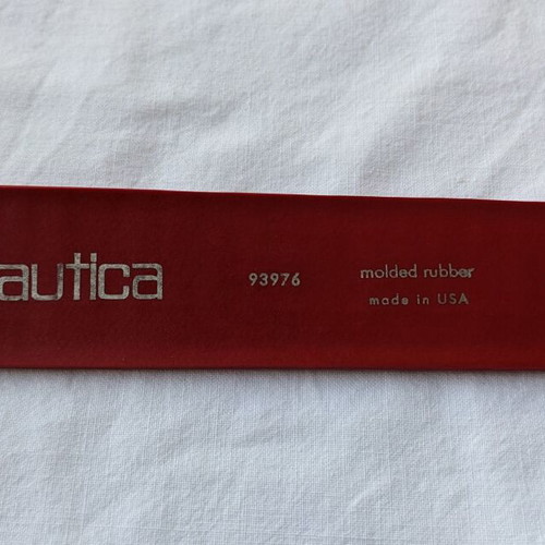 Nautica unisex belt used, red, rubber material