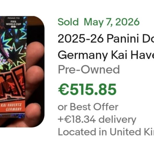 2025-26 Panini Donruss Kai Havertz Kaboom! SSP Case Hit card like new