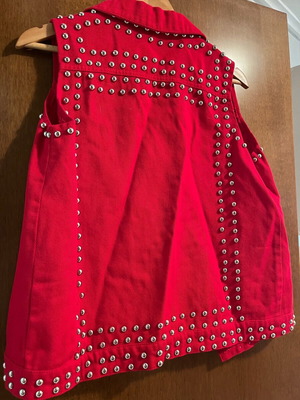 rock denim vest jacket
