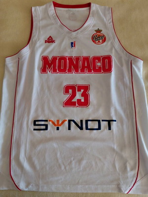 Monaco Shuler Basketball Jersey Large like new authentic