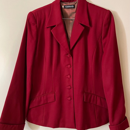 Cacharel jacket like new, burgundy, pure virgin wool
