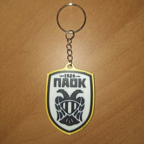 PAOK 3D Printed Keychain made to order, handmade