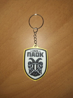 PAOK 3D Printed Keychain made to order, handmade