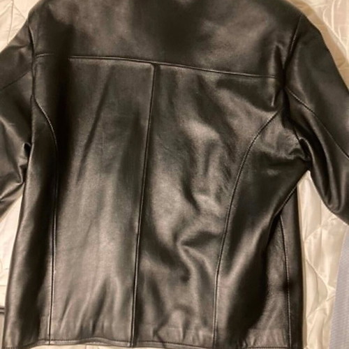 Leather jacket size S like new, black, not real leather