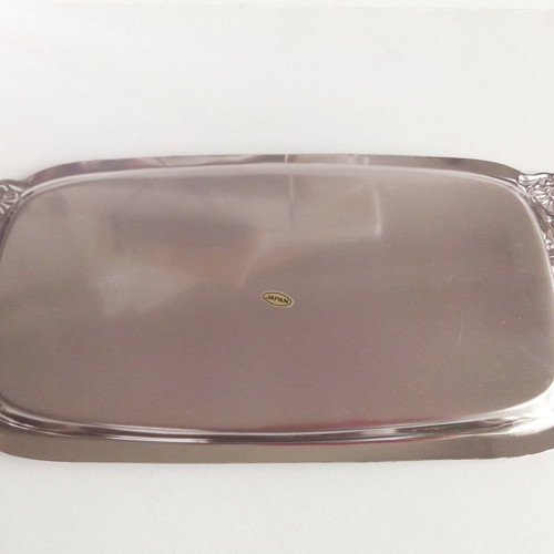 Silver-plated serving tray 1970 Japan new