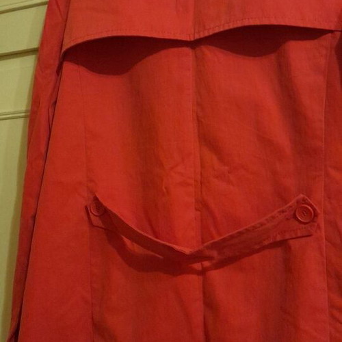 Maddison short trench coat like new, red-coral XL