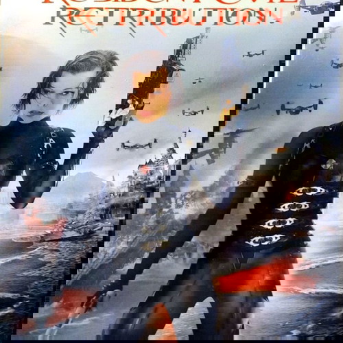 Resident Evil Retribution DVD μεταχειρισμένο, αγγλικοί υπότιτλοι, περιπέτεια τρόμου