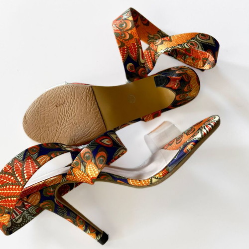 Shein colorful sandals with 10 cm heel new, size 37