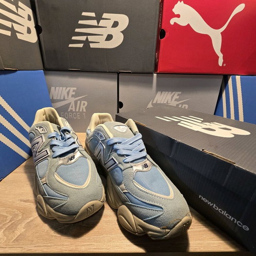 New Balance 9060 sports shoes like new, blue and cream
