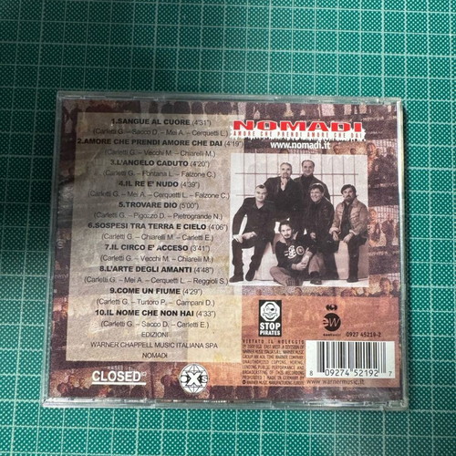 Nomadi Amore Che Prendi Amore Che Dai CD like new