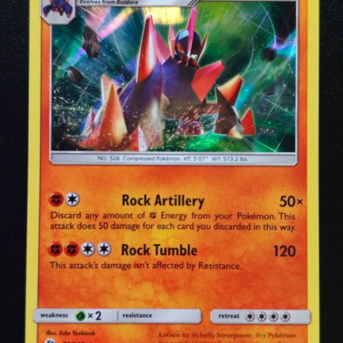Pokemon Gigalith 71/149 Holo card Sun & Moon 2008 new