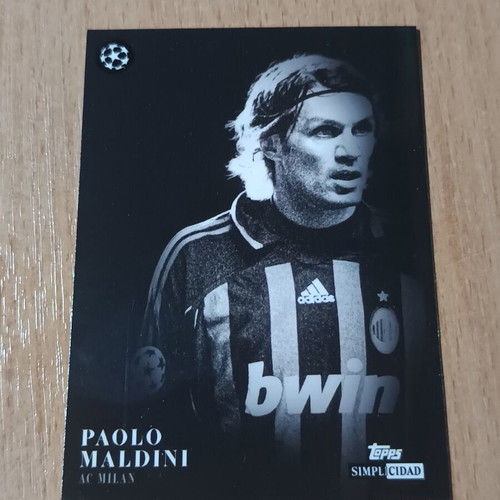 Paolo Maldini Topps Simplicidad Infranqueables AC Milan collectible card