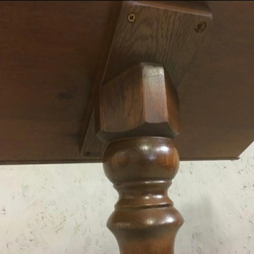 Wooden lectern used, English solid oak mid-20th century