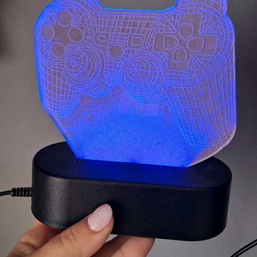 Playstation lamp with USB like new, multicolor lighting