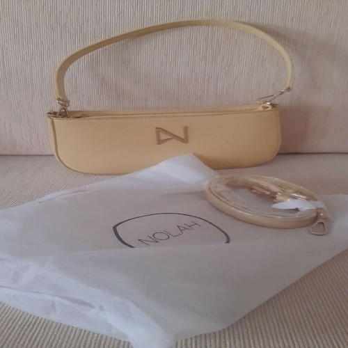 Nolah shoulder bag like new, yellow with extra strap