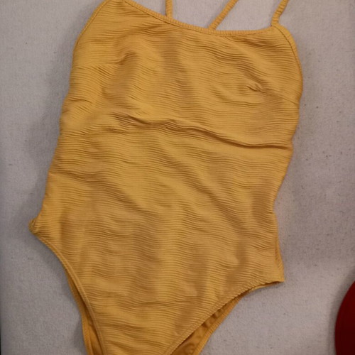 Minerva full-body swimsuit like new, yellow, XL