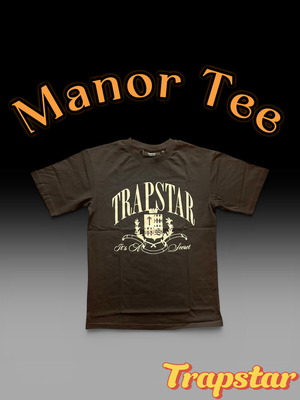 Trapstar Manor Tee καινούργιο, μέγεθος XS-S, μαύρο και άσπρο