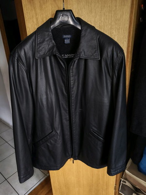 Gant leather jacket like new, size Large, black
