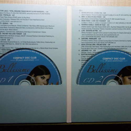 Bellissimo double CD collection like new, jazz