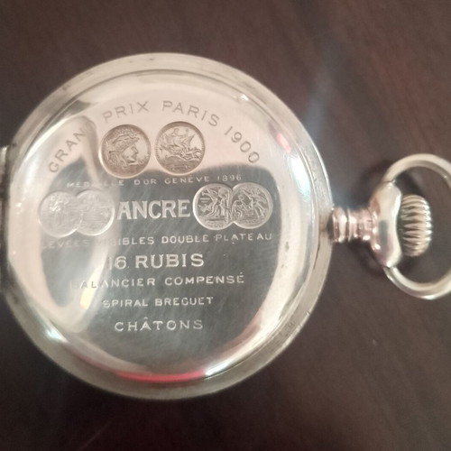 Zenith Lepine pocket watch like new, 1915 silver case