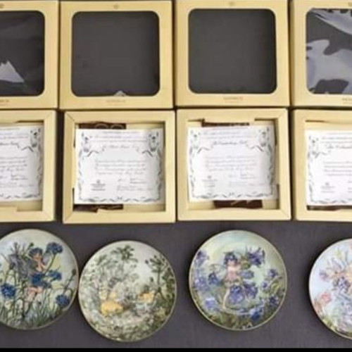Bradex Villeroy & Boch Wall Plates "Flower Fairies" new, set of 6