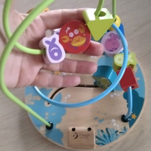 Ocean Beads Coaster baby toy like new, fine motor skills