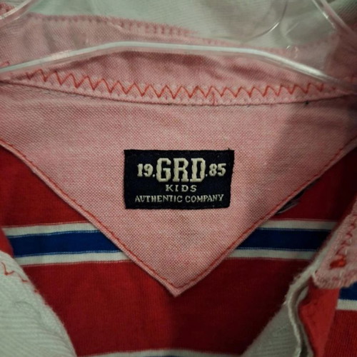 GRD long-sleeve striped red and blue shirt for boy 8 years like new