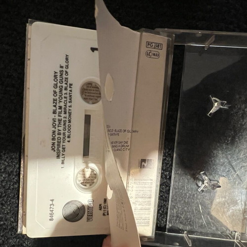 Demis Roussos and Jon Bon Jovi cassette tapes used