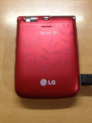 LG Lotus Elite (LX610) used red CDMA Sprint phone