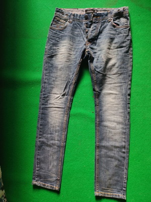 Firetrap Men's Slim Fit Jeans used, blue denim size 30