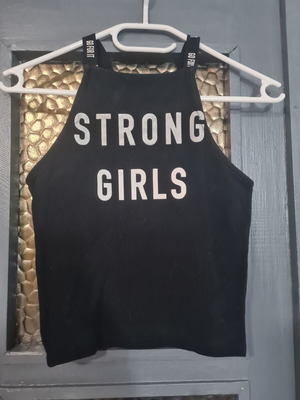 Women's top black used, suitable for S/M size