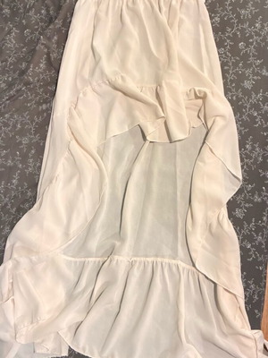 White asymmetrical skirt used, summer, size S