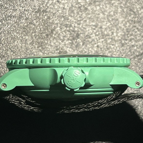 Swatch x BlancPain Fifty Phantoms full set like new, green bioceramic watch
